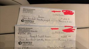 PENFED CREDIT UNION DEPOSIT CHECK | $2000 – $5000